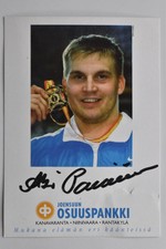 Aki Parviainen - spear buyer - original autograph - approx. 15x10 cm - autographka