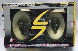 NEW IN OPEN BOX LIGHTNING AUDIO B3.68.3 6" X 8" 4 OHM 3-WAY 225 WATT SPEAKERS - Picture 1 of 3