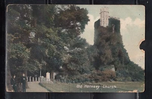 UNITED KINGDOM Hornsey Church, Middlesex Vintage Post Card Circa 1920-th England - Picture 1 of 2