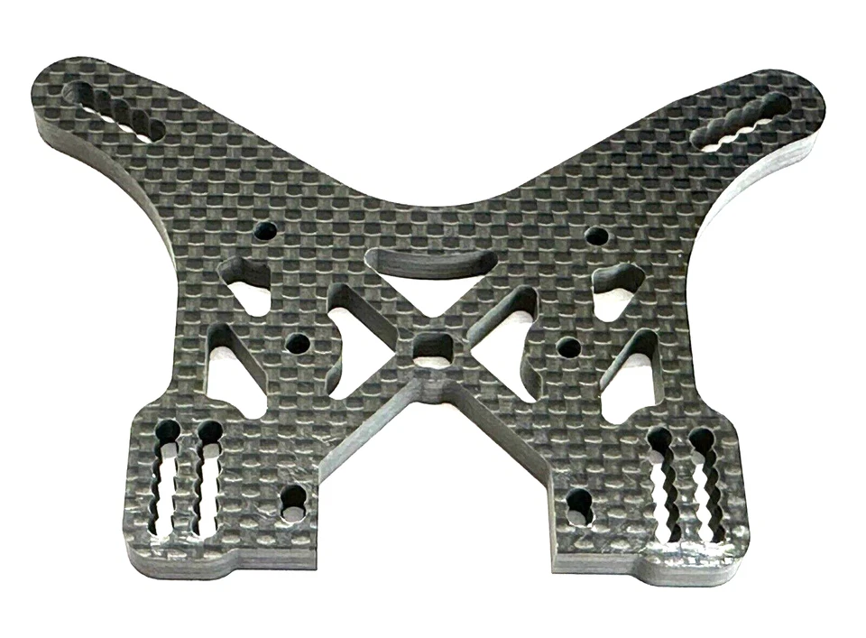 RC Car Team Durango DNX408 Dämpferbrücke Carbon hinten TD330185 (1146CB-07) - Bild 1 von 4