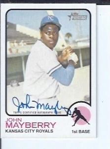 John Mayberry 2022 Topps Heritage High Numbers Autograph - Picture 1 of 1