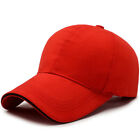 Mens Womens Plain Baseball Cotton Cap Adjustable Peak Sport Outdoor Golf Caps