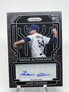 2022 Prizm Baseball Jake Cousins Auto Rookie Autograph RC Milwaukee Brewers MLB