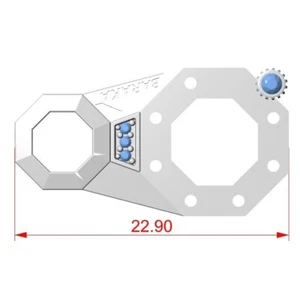 2 Stück Verschlüsse Verbinder/Armband Schloss Wachsmuster für Wachsausschmelzguss_550050 - Bild 1 von 6