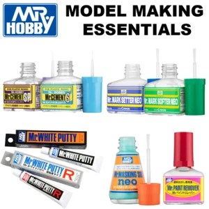 Mr Hobby Model Making Essentials - Glue Cement  / Putty / Softer / Setter + More - Picture 1 of 17