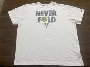 Kobe Bryant “Never Fold” Poker Chip White T-Shirt - Nike - 3XL - Picture 1 of 4