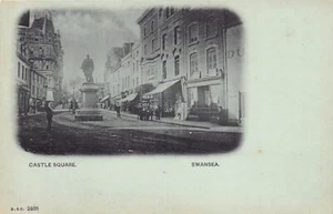 Wales - SWANSEA - Castle Square by night - FORERUNNER POSTCARD - Publ. B. & D. 2 - Picture 1 of 2