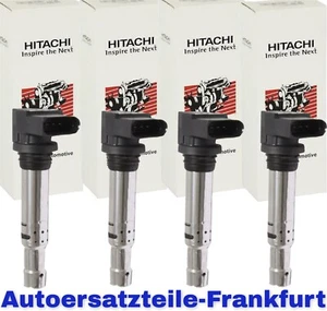 4x HITACHI Zündspule AUDI A1 A3 VW GOLF 5+6 PLUS POLO 9N 6R SEAT SKODA 1.4 + 1.6 - Picture 1 of 2