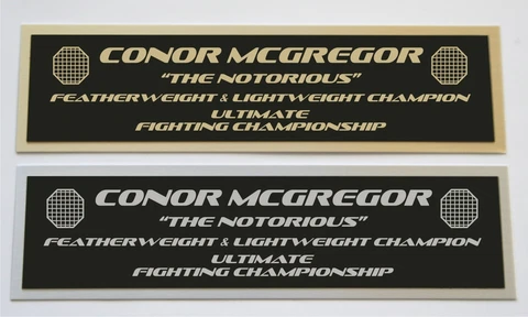 Conor McGregor UFC nameplate for signed mma gloves photo or case Cover