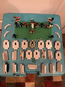 LEGO Castle Minifigure Lot Forestmen Black Falcon Knights And Fortress Walls!!!! - Picture 1 of 13