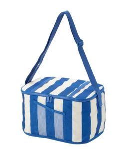 IKEA PILLERSTARR Cooling Bag, Patterned/Blue, 38x22x26 cm, 14" x 8" x 10" ,NEW - Picture 1 of 6