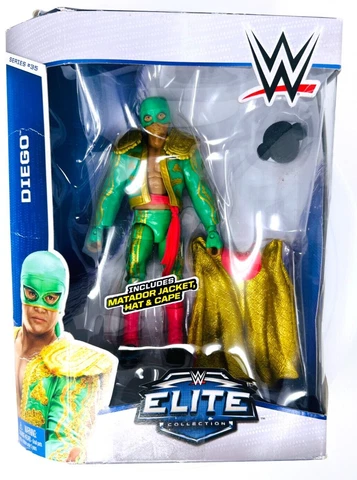 WWE Elite Collection Diego Action Figure Series #35 Complete In Original Box Cover