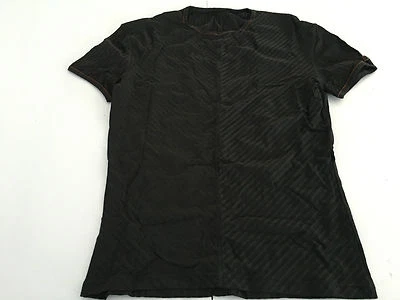 HOM t-shirt uomo mezza manica nero con impunture rosse 96%poliammide 4% elastan  - Imagen 1 de 4