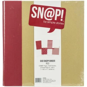 Simple Stories Sn@p! Studio Collection - Binder - Red, SNAP10733 - Picture 1 of 2