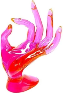 Ring Holder for Jewelry, Y2K Pink Room Decor Aesthetic, Preppy Room Decor, Hand - Picture 1 of 12