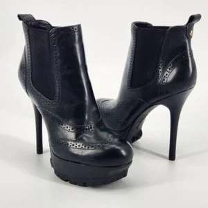 Sam Edelman Revolve stivaletto chelsea donna 8 verina suola a strappo tacco nero 5" - Foto 1 di 10