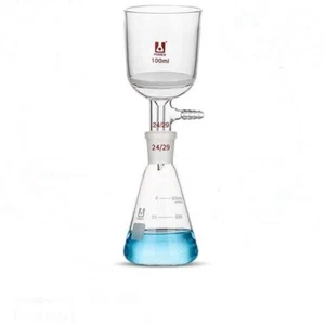 Filter Chemistry Bottle 30-500ml Buchner Laboratory glassware funnel G3 porous - Picture 1 of 17
