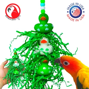 2422 Lucky Ducky Papagei Vogel Spielzeug Käfig Käfige afrikanisch grau Amazonas Conure - Bild 1 von 7