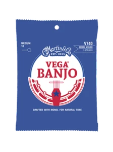 Martin V740 Monel Wound Vega Banjo Strings - Medium - Picture 1 of 1