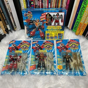 LOTE DE FIGURAS SAMURIZANTES SUPERHUMAN SAMURAI SYBER SQUAD PHORMO SYNCHRO SERVO - Imagen 1 de 9