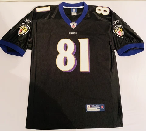 Anquan Boldin Baltimore Ravens Jersey #81 Sz 52 Adult Onfield Reebok Black NFL Cover