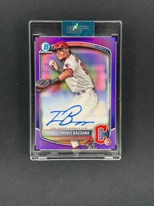 Travis Bazzana 2025 Bowman Chrome Prospect Auto Purple Refractor /250 Guardians - Picture 1 of 2