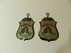 VINTAGE WERBUNG - BARDAHL OFFICIAL DETECTIVE BADGES - (2) - VINTAGE TANKSTELLE - Bild 1 von 3