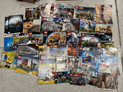 lego manuals instruction booklets lot Star Wars Harry Potter Creator LOTR MORE - Image 1 of 4