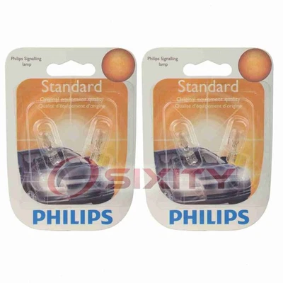 2 bombillas marcadoras laterales traseras Philips para Chevrolet Cavalier Corvette yy Foto 1 de 4