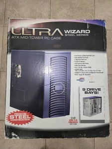 Vintage Ultra Wizard ATX Mid Tower PC Case Steel Series New In Open Box RARE! - Picture 1 of 11