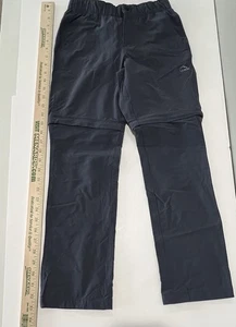 LL Bean Boys Size 10 Navy Convertible Nylon Zip Off Cargo Pants Hiking Outdoors - Picture 1 of 8