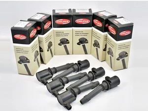 6x Ignition Coils For Ford Ford Falcon BA, BF XR6 4.0L, FG, LPG E-GAS 4.0L - Picture 1 of 7