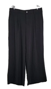 Torrid Studio Womens Size 14 Short Crepe Wide Leg Stretch High-Rise Pant Black - Picture 1 of 13