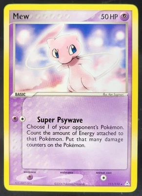 Pokémon EX 2006 Holon Phantoms Mew #111/110 Secreto Raro CP5 Foto 1 de 4