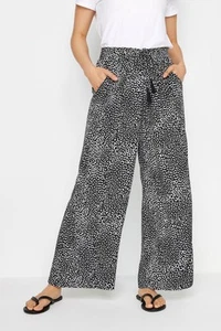 M&Co Womens Tassel Detail Wide Leg Trousers - Picture 1 of 7