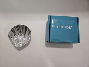 Nambe Oceana Sea shell Dip bowl 4.25" x 4"x1.5" MT0726 2014 Wei Young New In Box - Picture 1 of 8