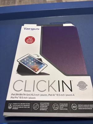 NEW Targus Click-In Case for iPad 9th 8th 7th gen 10.2-inch iPad Air 10.5-inch - Image 1 of 4