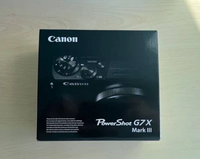Canon PowerShot G7 X Mark III 20.1MP Kompaktkamera - Schwarz /NEU & ungeöffnet🎁 - Bild 1 von 2