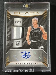 JEREMY SOCHAN /15 RPA 2022-23 Panini Black Rookie Patch AUTO SPURS RC - Picture 1 of 4