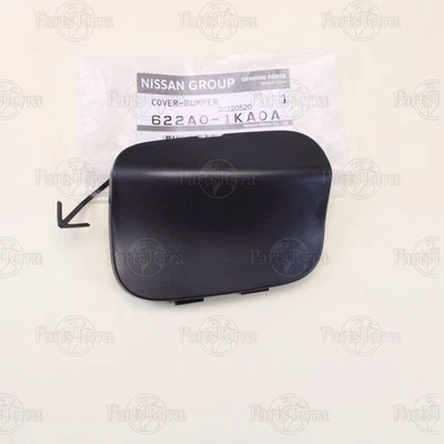 Genuine Nissan JUKE Front Bumper Tow Eye Hook Cap Cover Black Plastic 622A01KA0A - Image 1 of 4