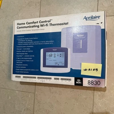 NEW Aprilaire Home Comfort Control Communicating Wi-Fi Thermostat, Model 8830 - Image 1 of 4