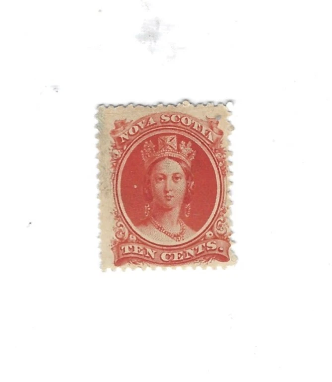 Nova Scotia 1860 #12 Victoria 10c vermillon  F MH - Image 1 of 1