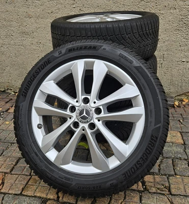 Felgen Original Mercedes 17" 5x112 Winterreifen 225/50R17 W205 C-Klasse Räder  - Bild 1 von 4