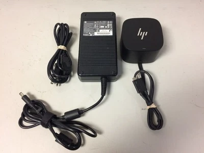 HP HSN-IX01 Thunderbolt Dock G2 with Combo Cable Docking Station 230W AC Adapter - Image 1 of 4