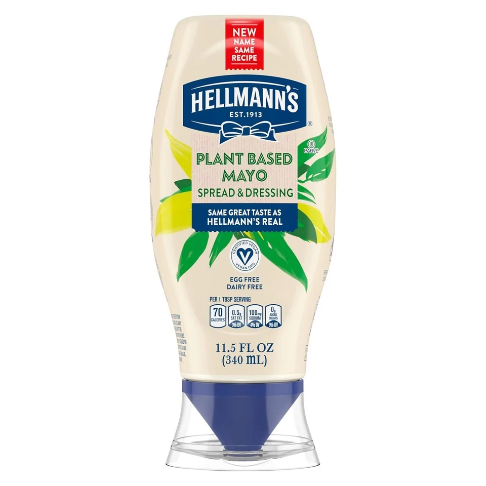 Hellmann's Vegan Dressing and Spread Vegan 1 Ct for a Rich Plant Based 11.5 oz