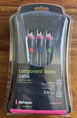 Alphason ViewSmart Component Video Cable 3.0m (AC-RGB3M) New Sealed - Image 1 of 4