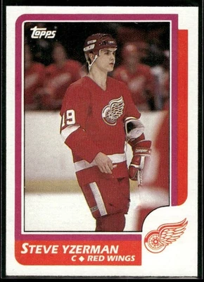 1986-87 Topps Steve Yzerman #11 EX-MT+ - Image 1 of 2