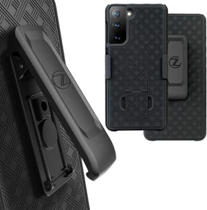 Shell and Holster for Samsung Galaxy S21 5G | Color: Black - Picture 1 of 4