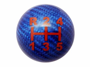 Pomo de cambio de fibra de carbono azul cambio de marchas de 5 velocidades para Ferrari C1 - Imagen 1 de 6