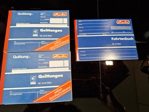 2x QUITTUNGSBLOCK MWSt, SD, je 2x50 BLATT und FAHRTENBUCH, NEU unbenutzt - Bild 1 von 3